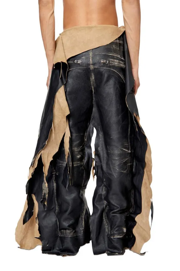 Men PHilos Black Diesel Trousers And Shorts Men PHilos Black Diesel Trousers And Shorts