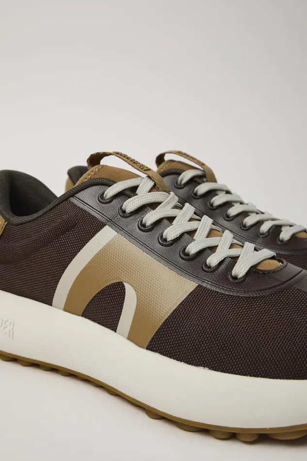 Men Pelotas Athens Brown Textile Sneaker Camper Sneakers