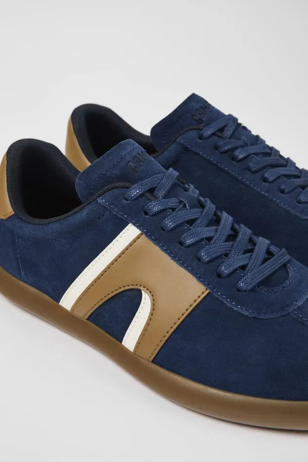 Men Pelotas Soller Blue NubuckLeather Sneaker Camper Sneakers