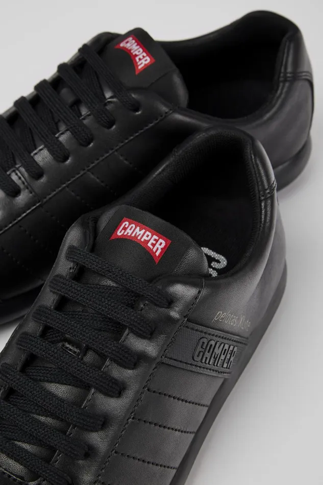 Men Pelotas XLite Black Leather Shoes Camper Casual Shoes