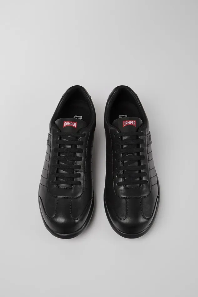 Men Pelotas XLite Black Leather Shoes Camper Casual Shoes