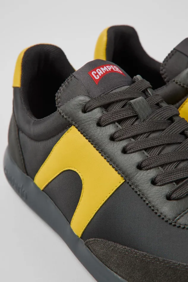 Men Pelotas XLite Gray Textile And Leather Sneakers Camper Sneakers