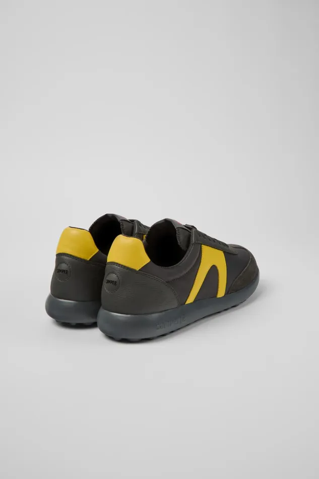 Men Pelotas XLite Gray Textile And Leather Sneakers Camper Sneakers Men Pelotas XLite Gray Textile And Leather Sneakers Camper Sneakers