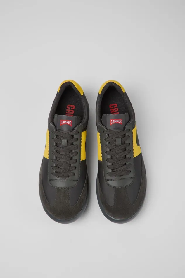 Men Pelotas XLite Gray Textile And Leather Sneakers Camper Sneakers Men Pelotas XLite Gray Textile And Leather Sneakers Camper Sneakers