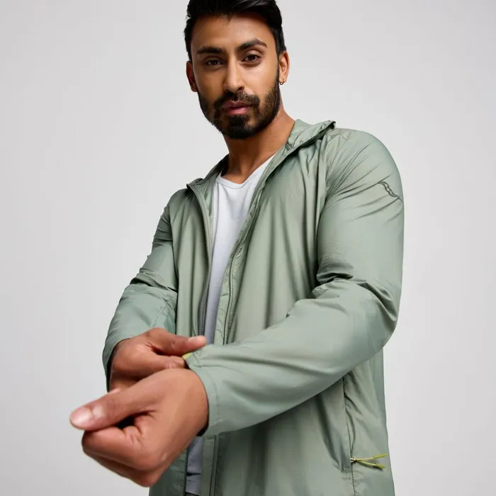 Men Peregrine Packaway Jacket Bough Saucony Tops