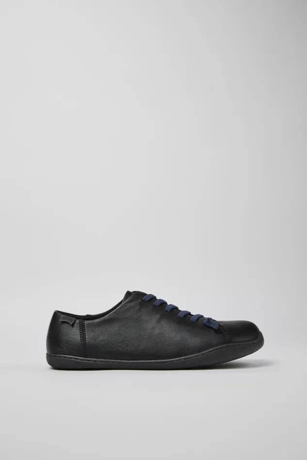 Men Peu Black Leather Shoes Camper Casual Shoes Men Peu Black Leather Shoes Camper Casual Shoes