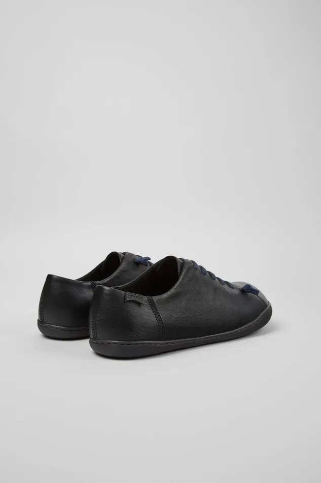 Men Peu Black Leather Shoes Camper Casual Shoes Men Peu Black Leather Shoes Camper Casual Shoes