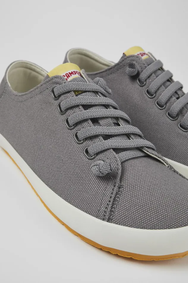 Men Peu Rambla Gray Textile Sneaker Camper Sneakers