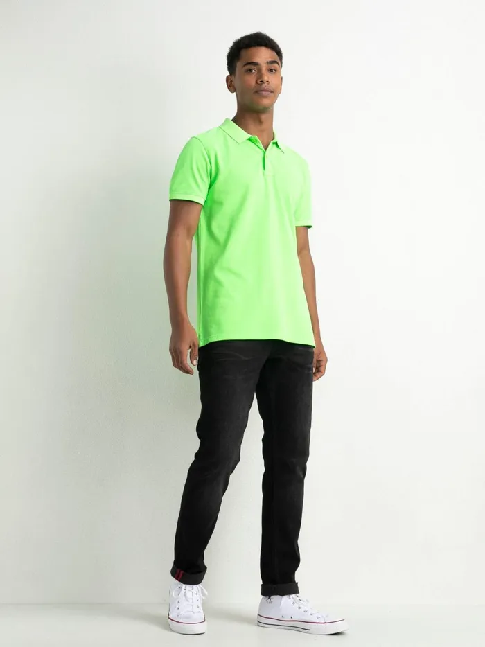 Men Polo Shirts Petrol Industries Classic Polo Shirt Green Gecko