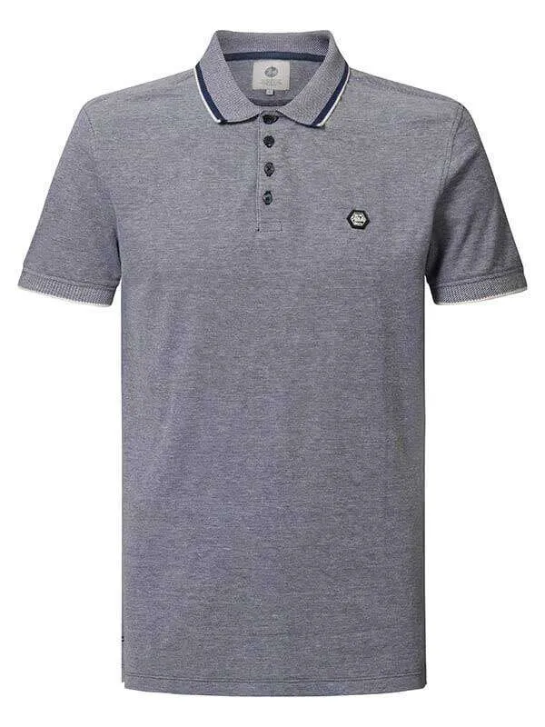 Men Polo Shirts Petrol Industries Sporty Polo Shirt Petrol Blue