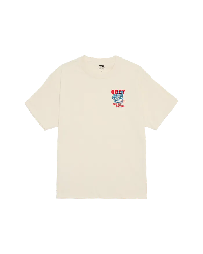 Men PRINTING PRESS MAKE ART CLASSIC TSHIRT Cream TSHIRTS OBEY Clothing