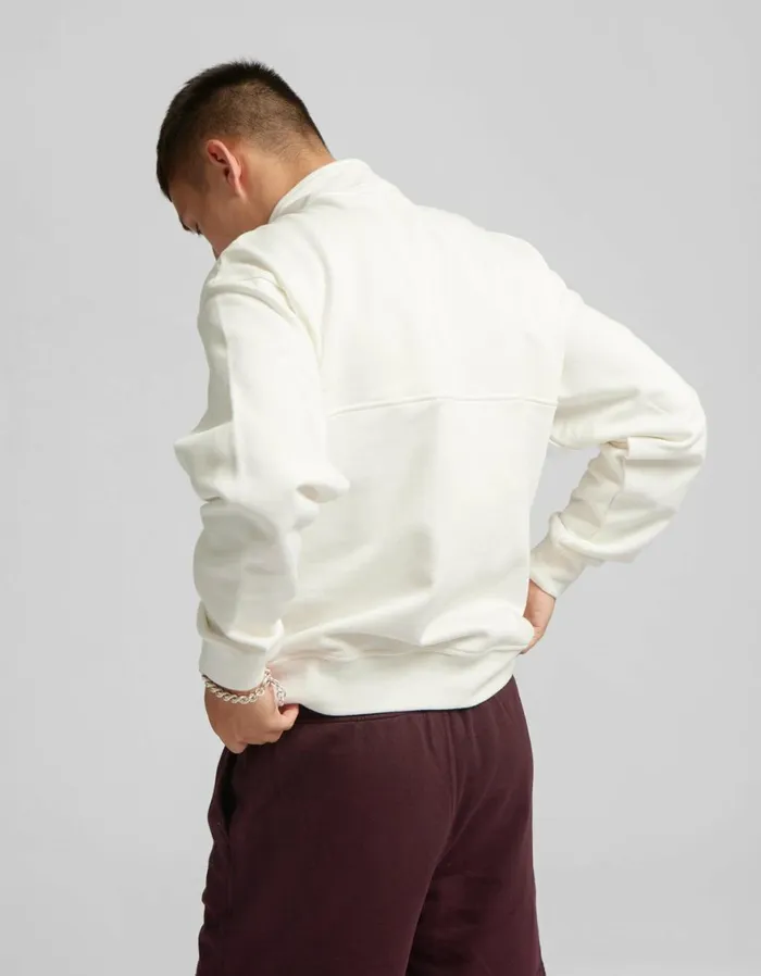 Men Quarter Zips Colorful Standard Organic Quarter Zip Limestone Grey
