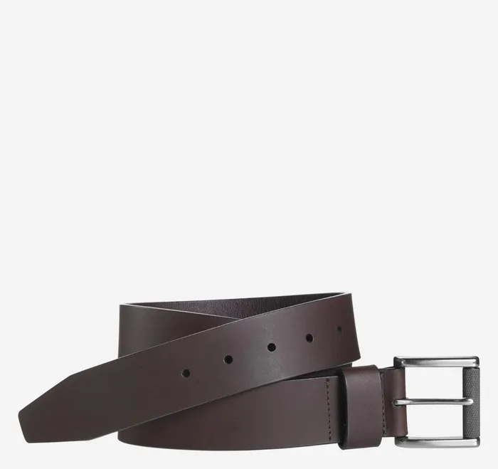 Men Roller Buckle Belt Brown JohnstonandMurphy Belts
