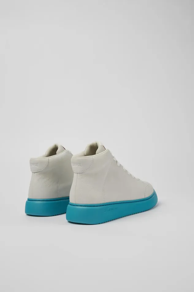 Men Runner K21 White Nondyed Leather Sneakers Camper Ankle Boots Men Runner K21 White Nondyed Leather Sneakers Camper Ankle Boots