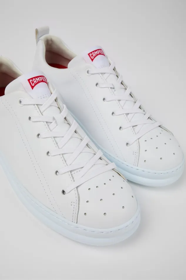 Men Runner White Leather Sneakers Camper Sneakers