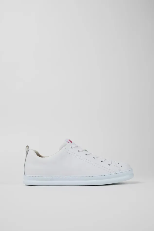 Men Runner White Leather Sneakers Camper Sneakers