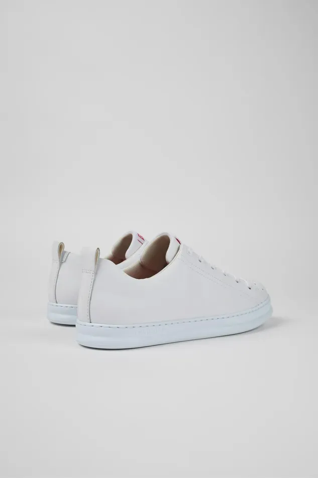 Men Runner White Leather Sneakers Camper Sneakers