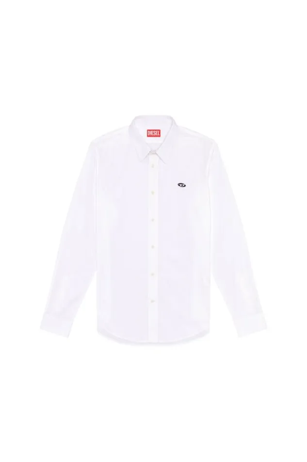 Men SBennyA White Diesel Shirts Men SBennyA White Diesel Shirts