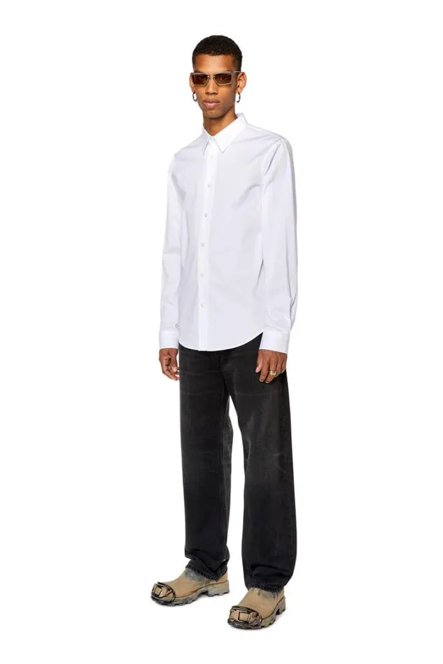 Men SBennyCl White Diesel Shirts