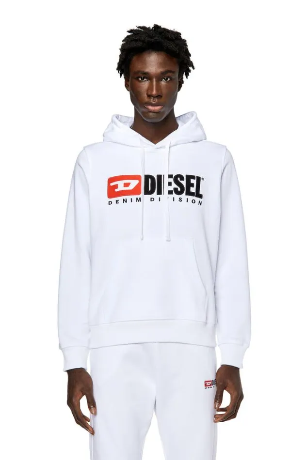 Men SGinnHoodDiv White Diesel Sweaters Men SGinnHoodDiv White Diesel Sweaters