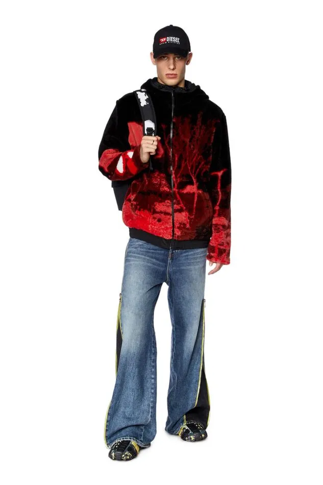 Men SMonty Redblack Diesel Sweaters