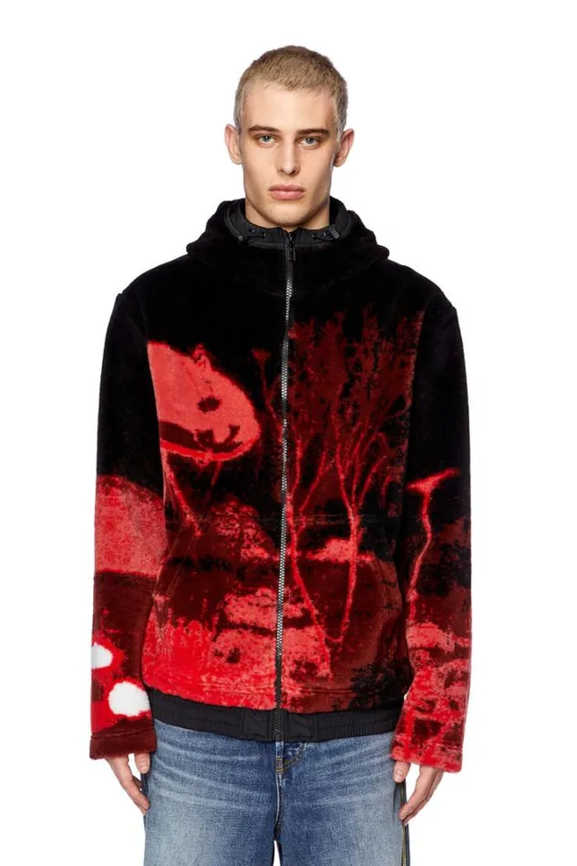 Men SMonty Redblack Diesel Sweaters Men SMonty Redblack Diesel Sweaters