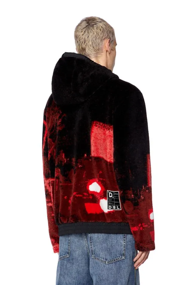 Men SMonty Redblack Diesel Sweaters Men SMonty Redblack Diesel Sweaters