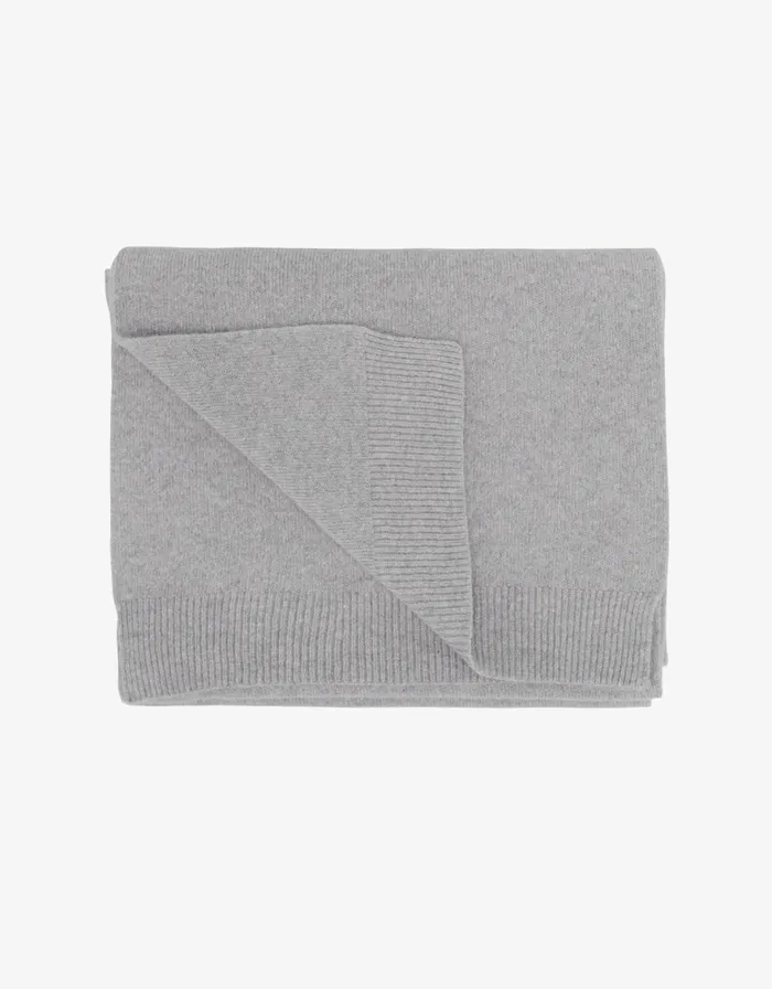 Men Scarves Colorful Standard Merino Wool Scarf Heather Grey