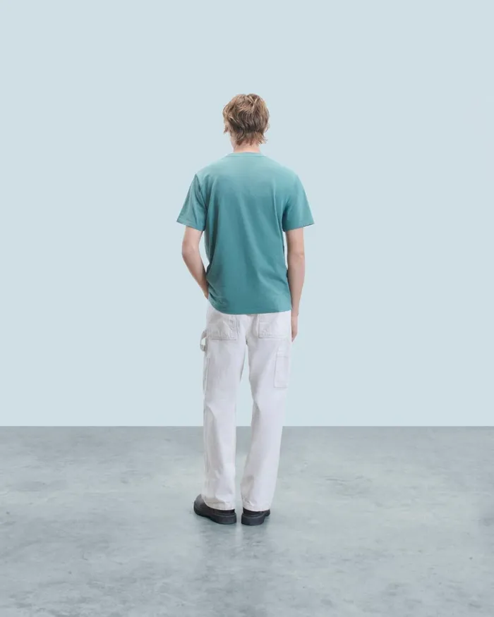 Men Shirts and TShirts From Future Crewneck TShirt Creative Division Washed Green Almond