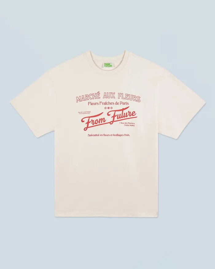Men Shirts and TShirts From Future Crewneck TShirt March Aux Fleurs Sand