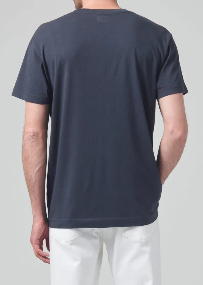 Men Shirts Citizens Of Humanity Everyday Short Sleeve Tee In Charred Cedar