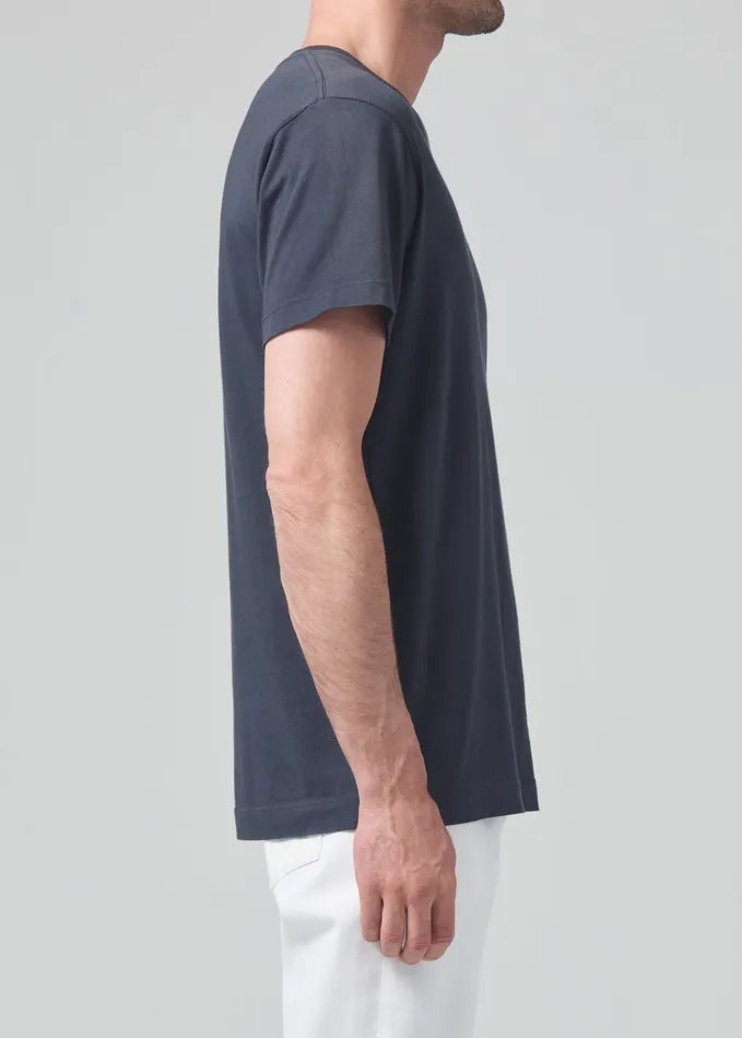 Men Shirts Citizens Of Humanity Everyday Short Sleeve Tee In Charred Cedar