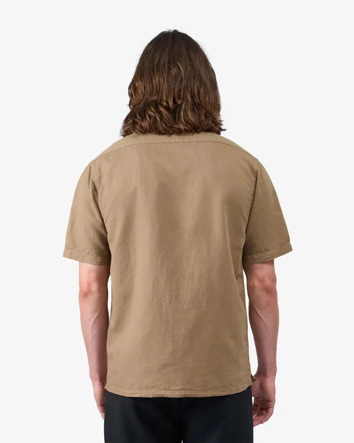 Men Shirts Colorful Standard Linen Short Sleeved Shirt Light Aqua