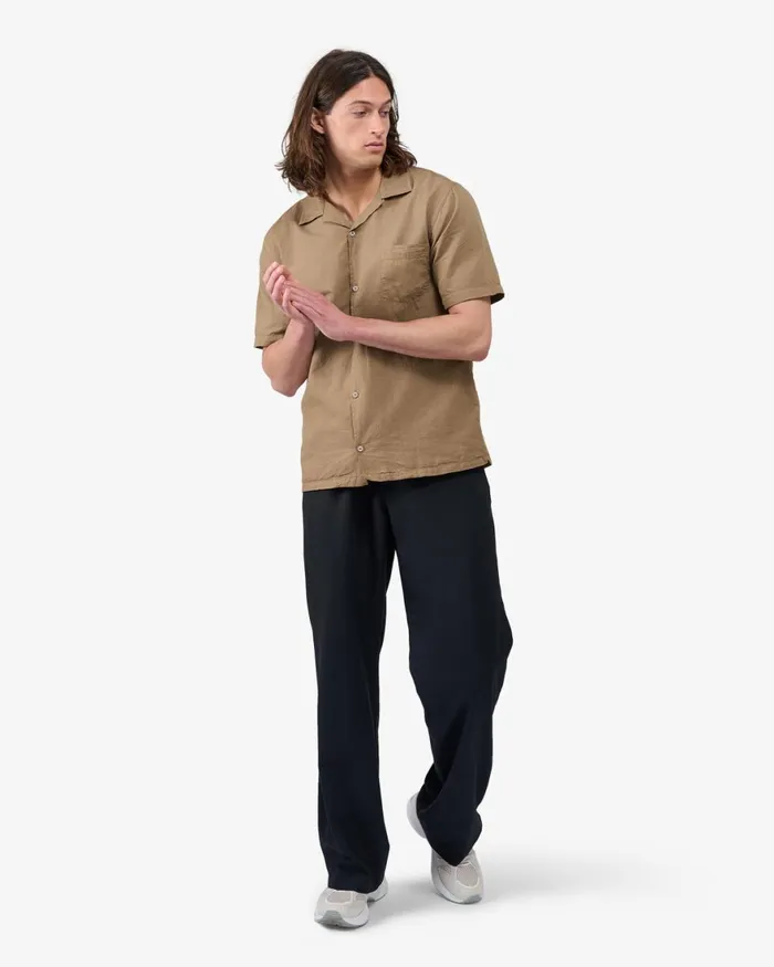 Men Shirts Colorful Standard Linen Short Sleeved Shirt Light Aqua