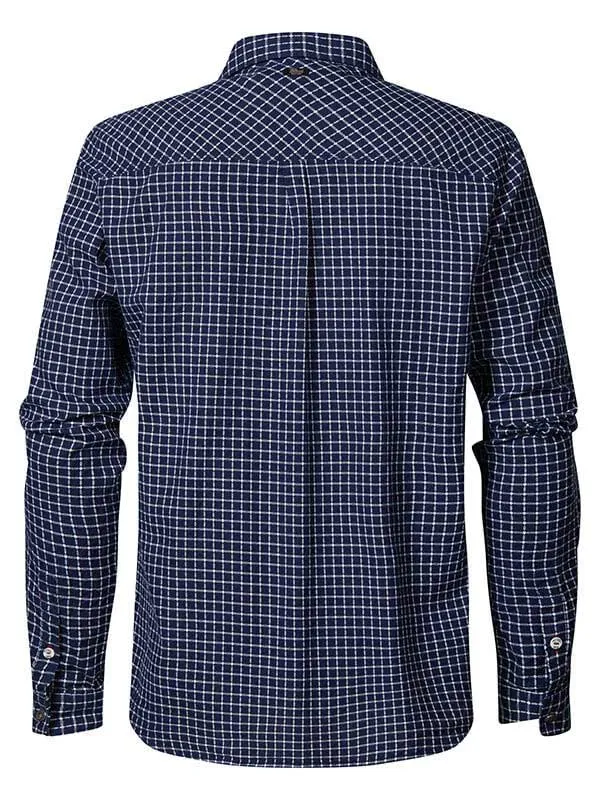 Men Shirts Petrol Industries Checked Shirt Dark Indigo
