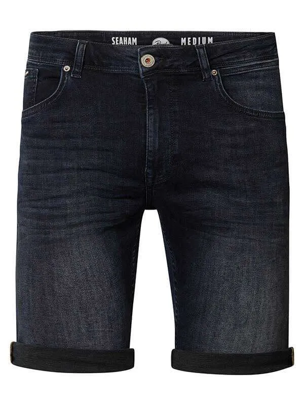 Men Shorts Petrol Industries Seaham Denim Shorts Blue Black