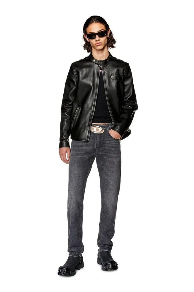 Men Slim Jeans 2019 DStrukt 0ckah Blackdark Grey Diesel Slim