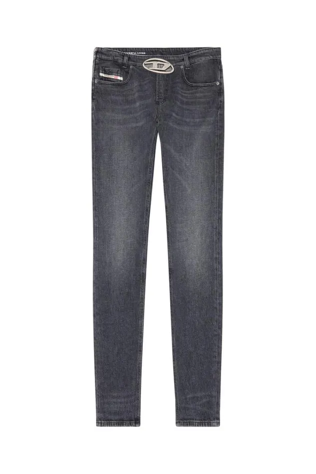 Men Slim Jeans 2019 DStrukt 0ckah Blackdark Grey Diesel Slim