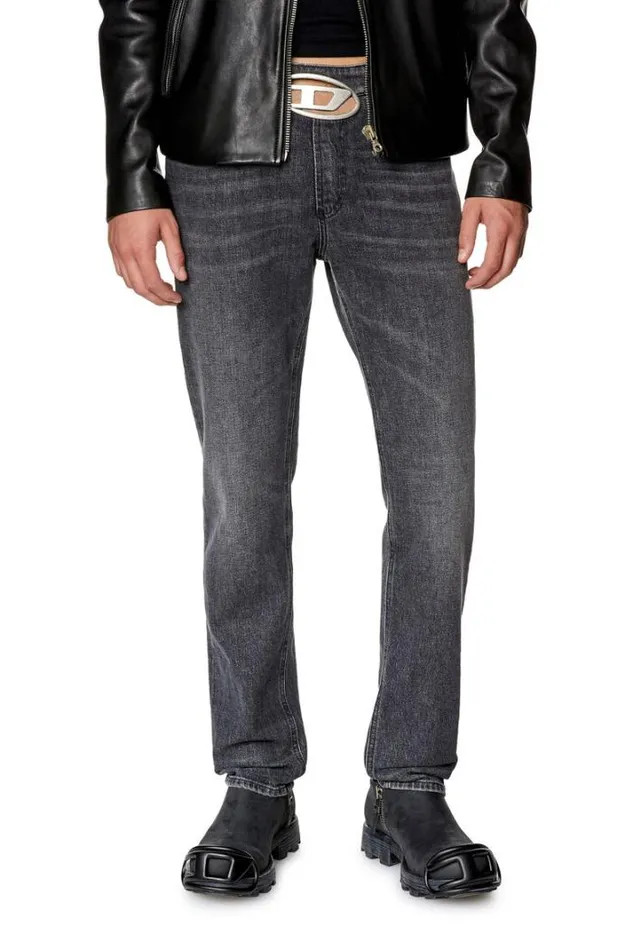 Men Slim Jeans 2019 DStrukt 0ckah Blackdark Grey Diesel Slim