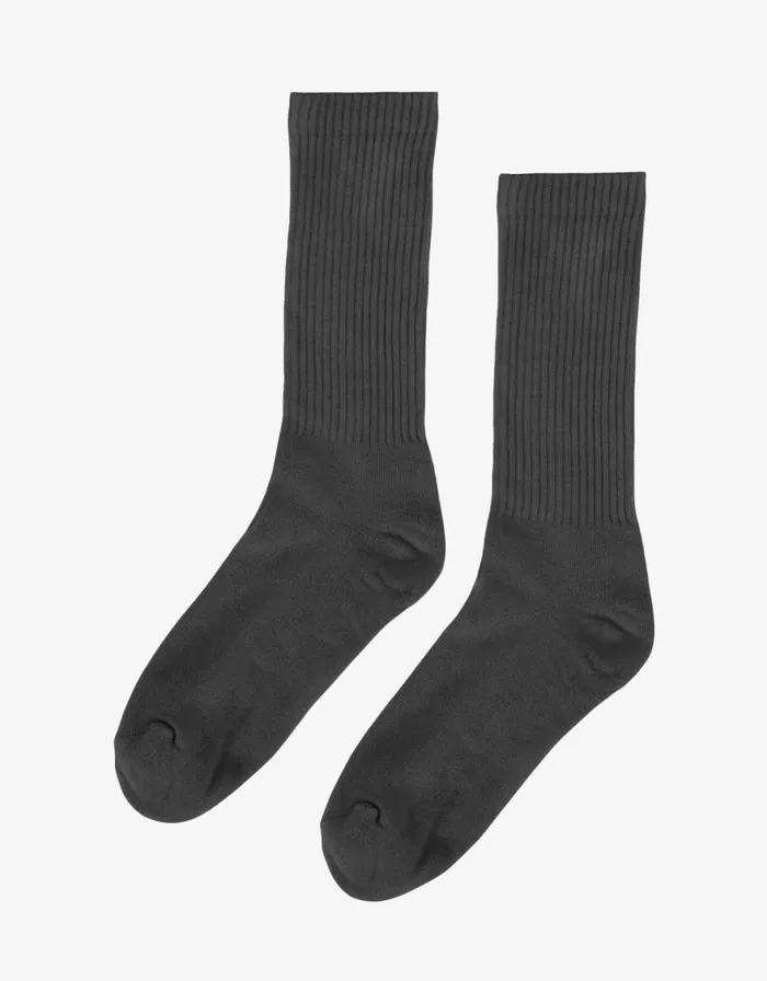 Men Socks and Colorful Standard Organic Active Sock Lava Grey