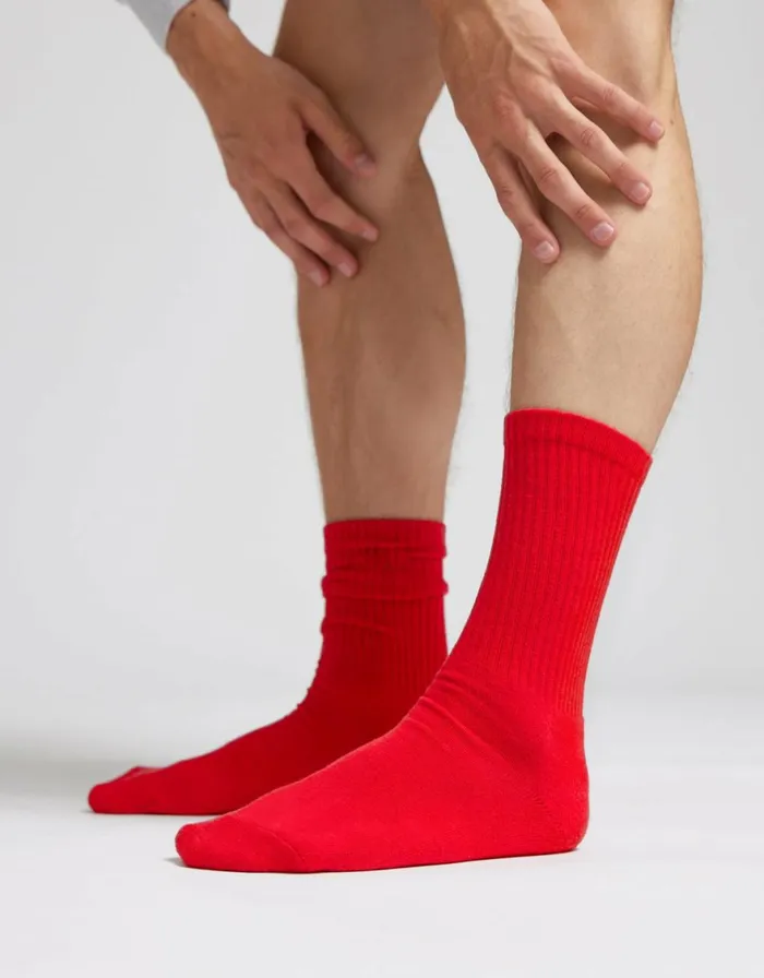Men Socks and Colorful Standard Organic Active Sock Soft Lavender