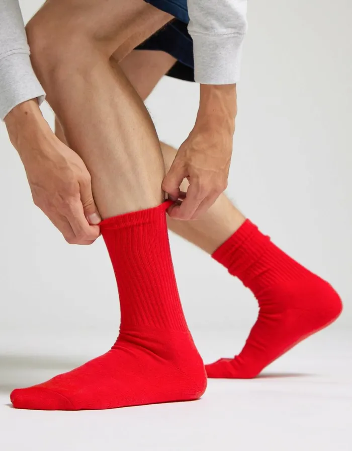 Men Socks and Colorful Standard Organic Active Sock Soft Lavender