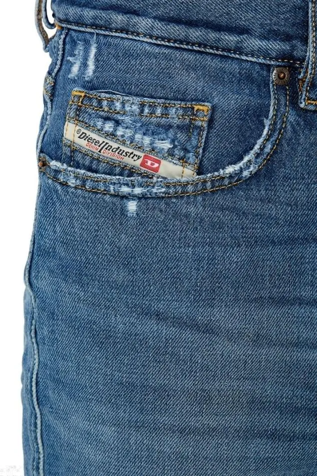 Men Straight Jeans 2020 DViker E9c03 Medium Blue Diesel Straight Men Straight Jeans 2020 DViker E9c03 Medium Blue Diesel Straight