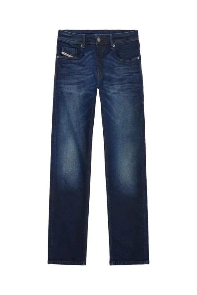 Men Straight Jeans Waykee E814w Medium Blue Diesel Straight Men Straight Jeans Waykee E814w Medium Blue Diesel Straight