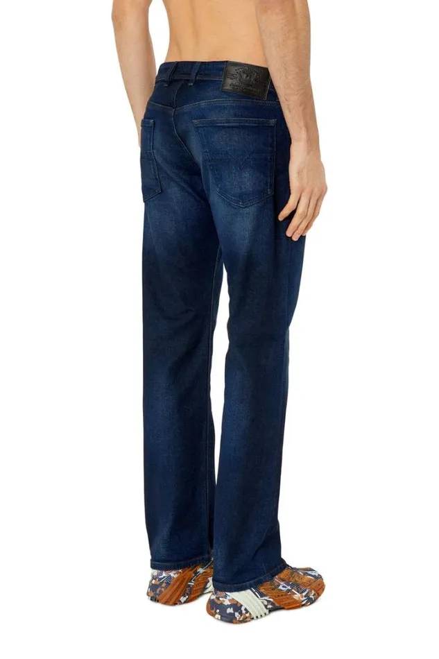 Men Straight Jeans Waykee E814w Medium Blue Diesel Straight Men Straight Jeans Waykee E814w Medium Blue Diesel Straight