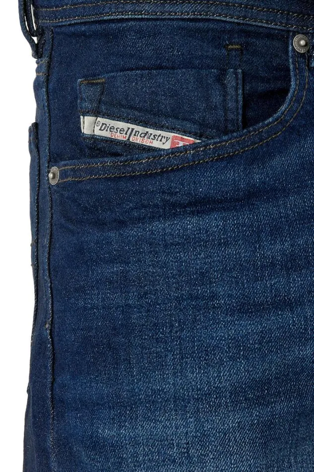 Men Straight Jeans Waykee E814w Medium Blue Diesel Straight Men Straight Jeans Waykee E814w Medium Blue Diesel Straight