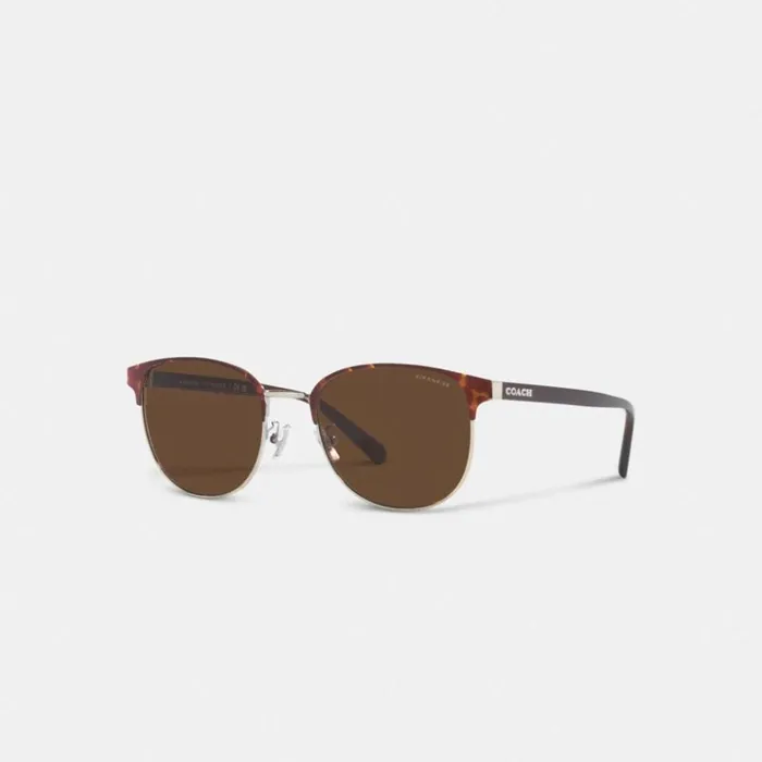 Men Sunglasses Coach Retro Sunglasses Dark Tortoise