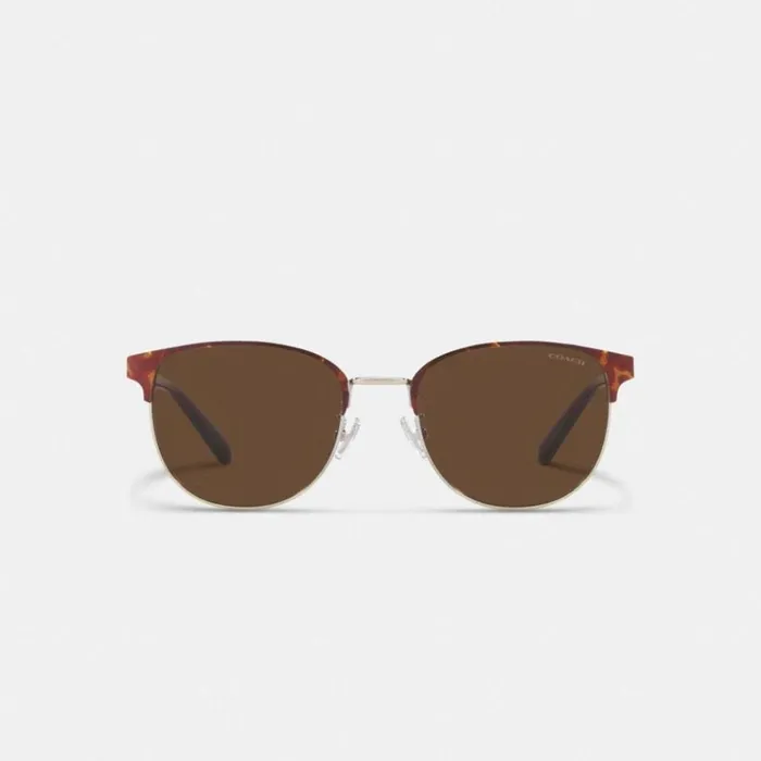 Men Sunglasses Coach Retro Sunglasses Dark Tortoise