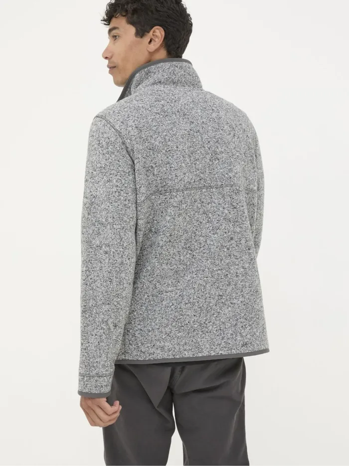 Men Sweatshirts and Hoodies Fat Face Haxby Grey Half Neck Sweatshirt