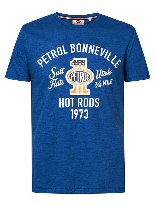 Men TShirts Petrol Industries Artwork TShirt Imperial Blue
